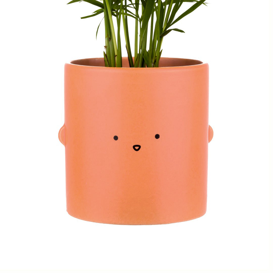 Orange Open Mouth Toki Plant Pot