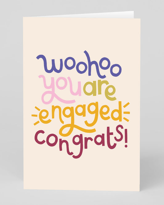 Personalised Woohoo Engagement Card