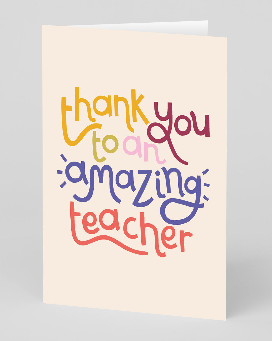 Personalised To An Amazing Teacher Thank You Card | Ohh Deer