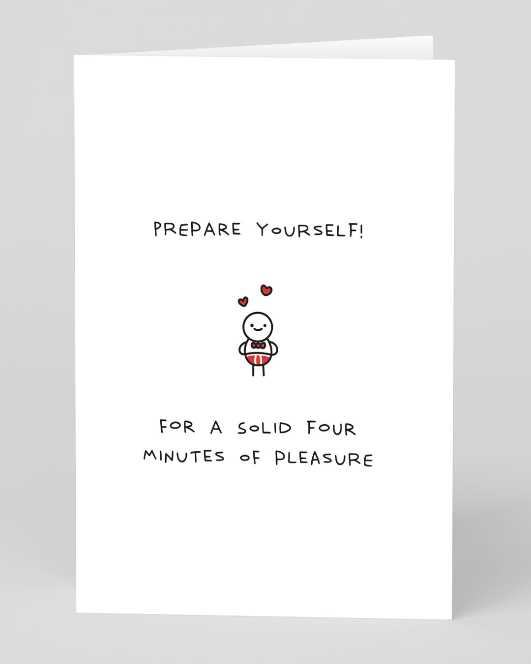 Personalised Four Minutes of Pleasure Card