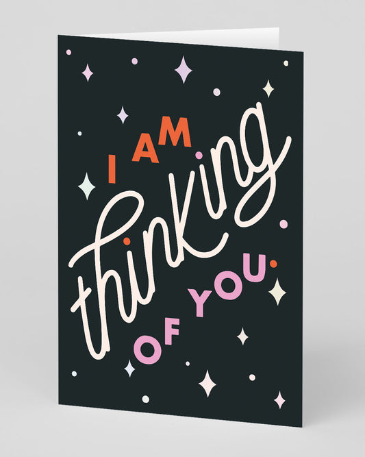 Personalised I Am Thinking Of You Greeting Card