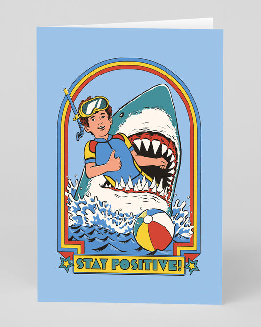 Personalised Stay Positive Greeting Card