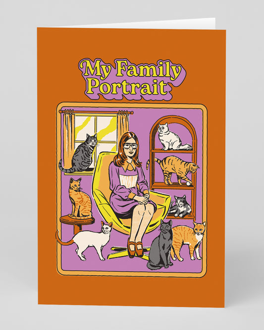 Personalised My Family Portrait Greeting Card