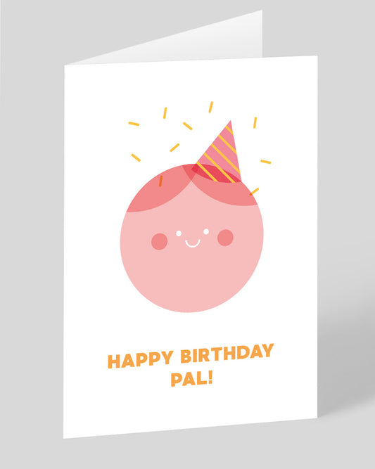 Personalised Happy Birthday Pal Greeting Card