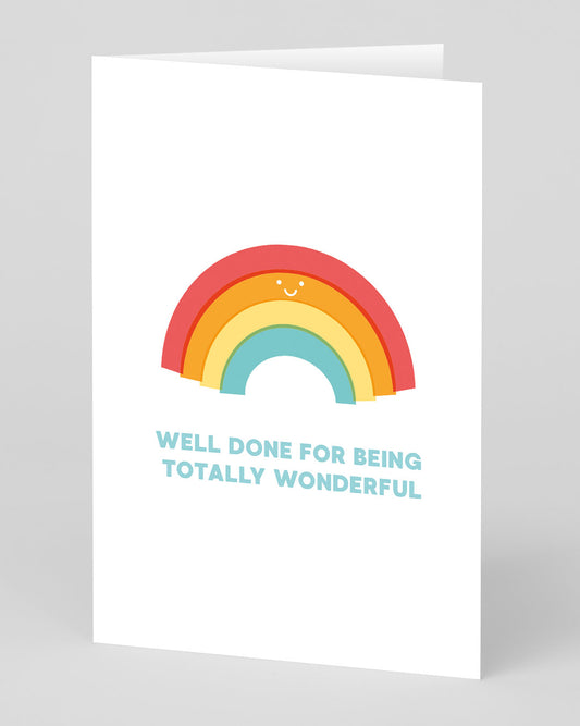 Personalised Well Done Wonderful Greeting Card