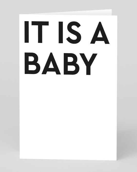 Personalised It Is A Baby Greeting Card