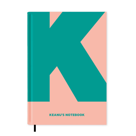 K is For Personalised Notebook A5
