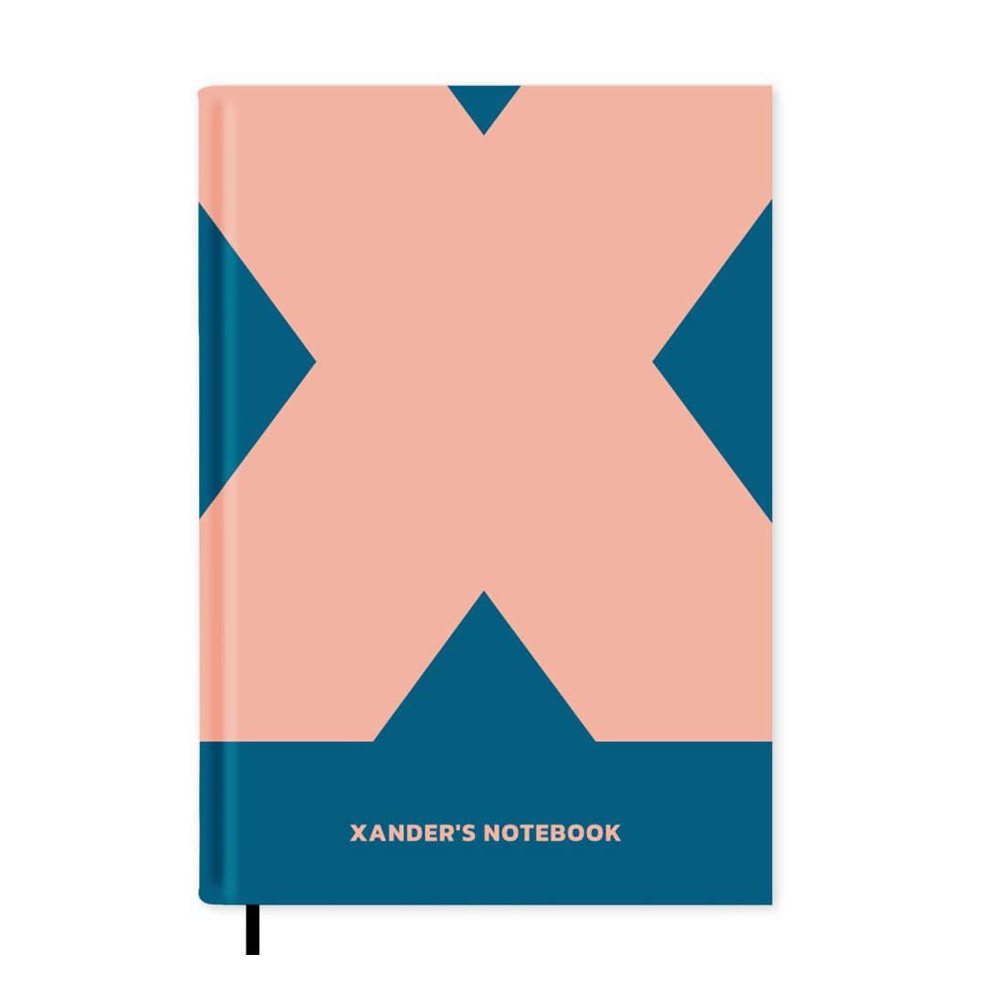 X is For Personalised Notebook A5
