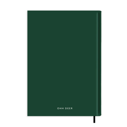 Forest Green Personalised Notebook A5
