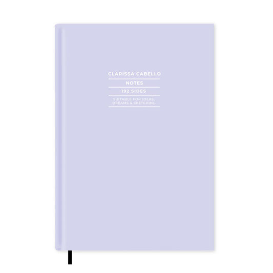 Lavender Personalised Notebook A5