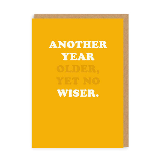 Personalised Another Year Older Birthday Card