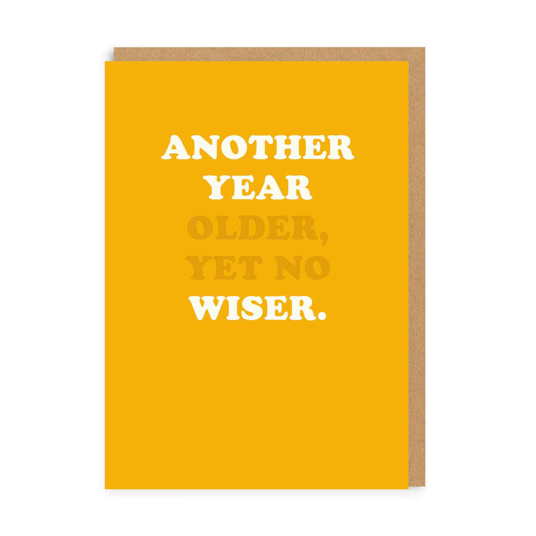 Personalised Another Year Older Birthday Card