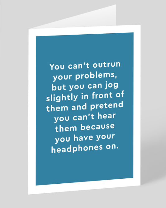 Personalised Headphones Greeting Card