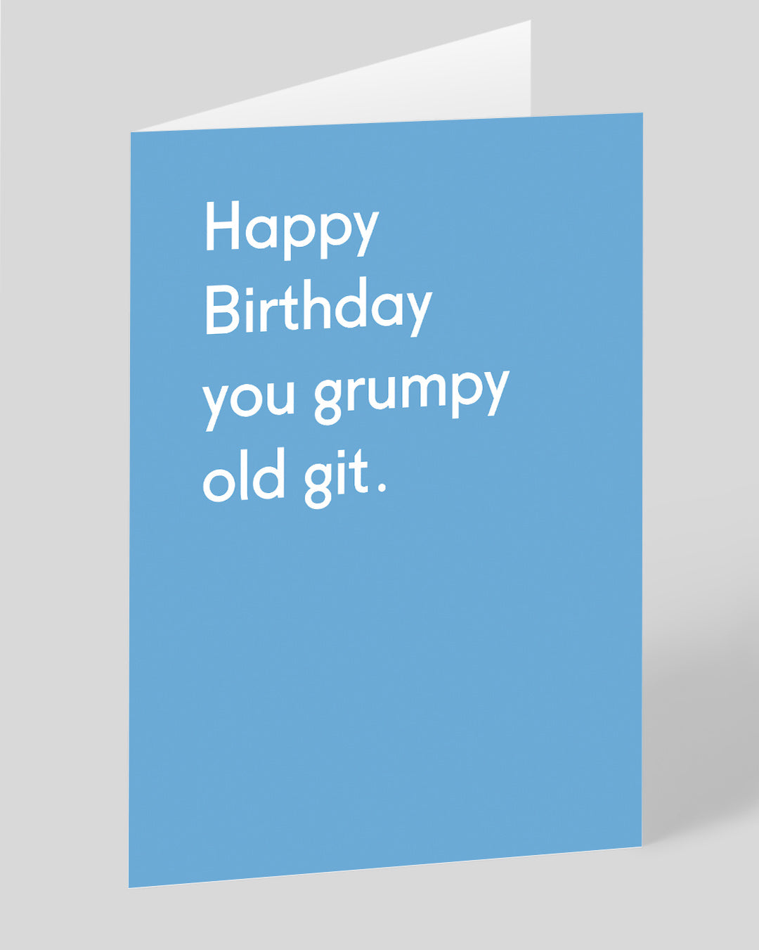 Personalised Grumpy Old Git Birthday Card