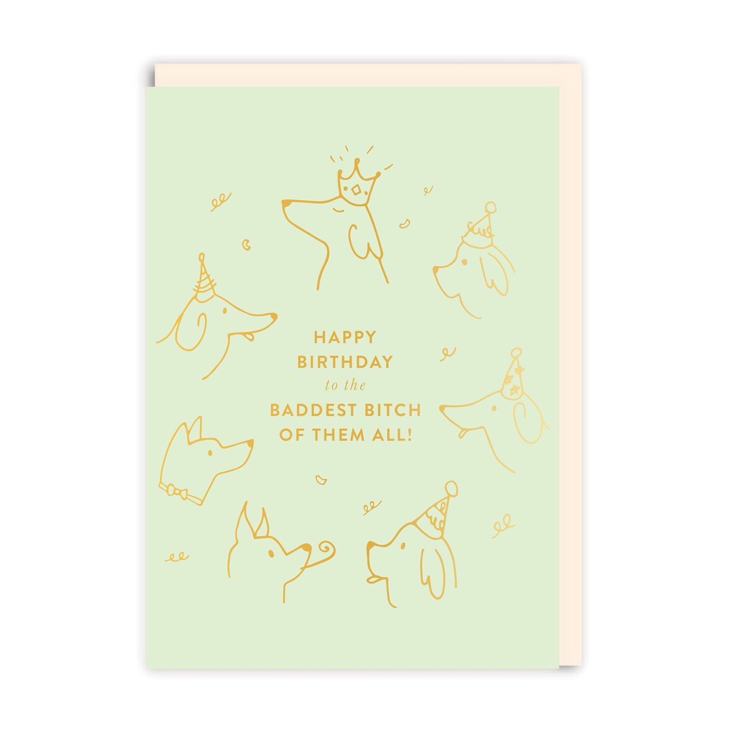 Baddest B*tch Birthday Greeting Card