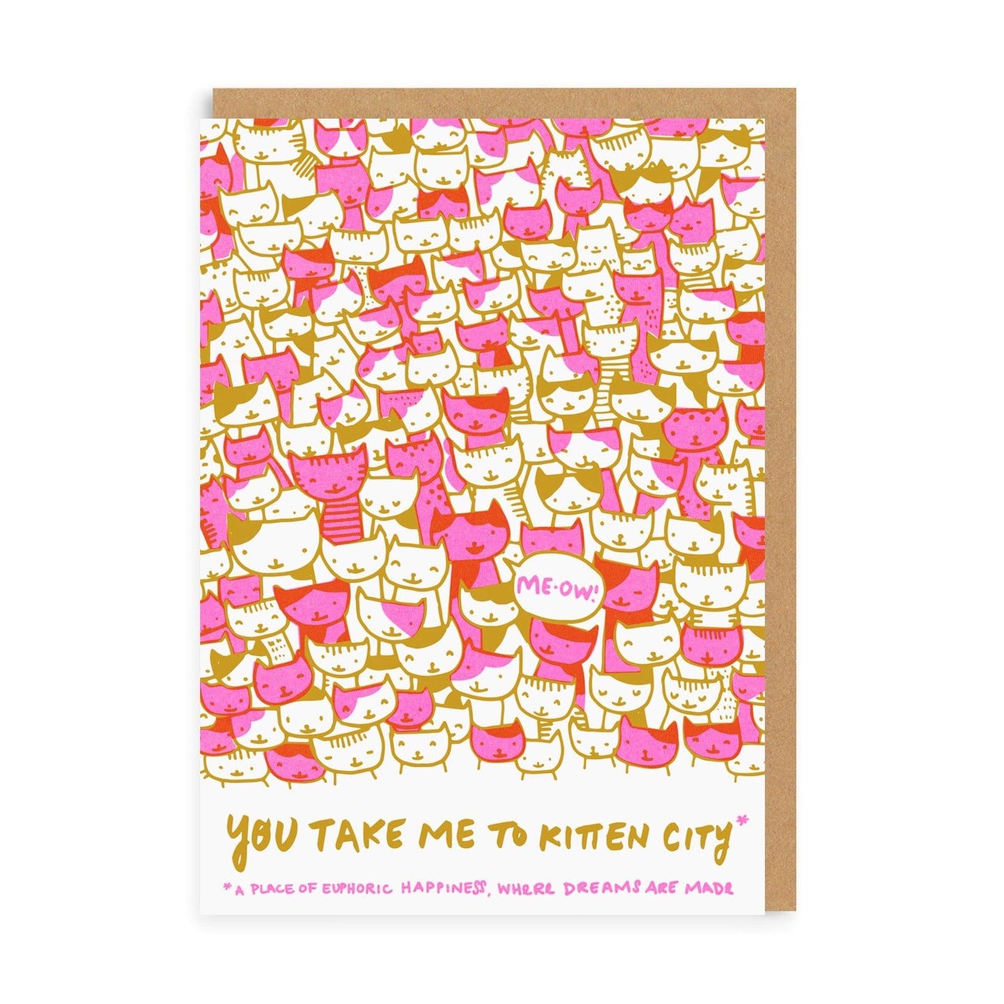 Kitten City Greeting Card