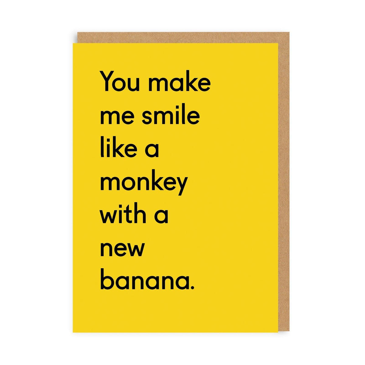 Monkey Banana Greeting Card